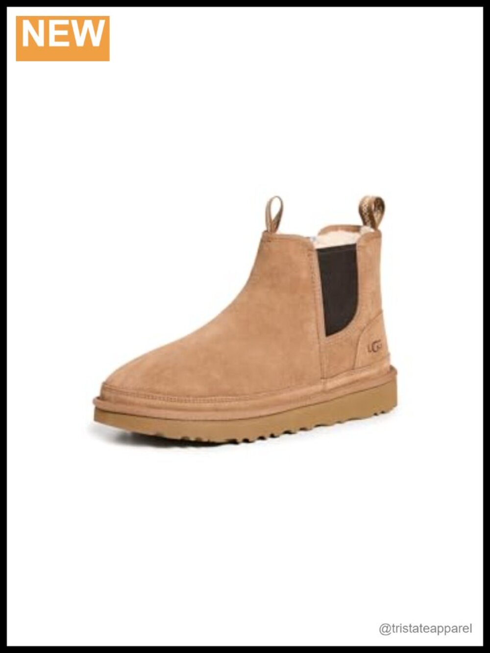 Suede Chelsea Ankle Boots Wool Lined Pull Tab Casual Comfort